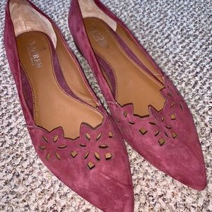 Magenta Ralph Lauren pointed toe flats